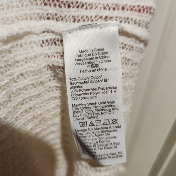 Anna October J.Crew Sheer Bridal White Sweater Dress Coastal Beach Medium - Picture 11 of 15